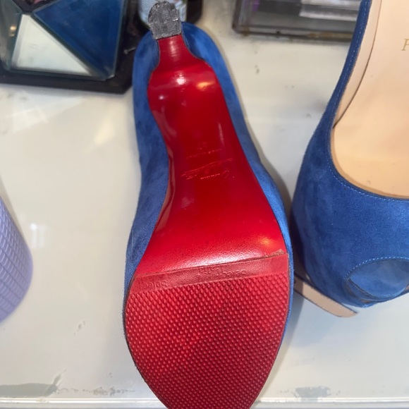 Christian Louboutin 37 Lady Highness Blue Sapphire - Picture 7 of 16